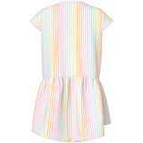 Name It Bright White Cool Stripe Nmfvigga Capsl Klänning F1 Noos