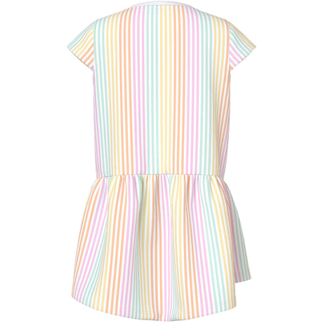 Name It Bright White Cool Stripe Nmfvigga Capsl Klänning F1 Noos