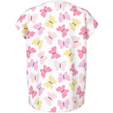 Name It Bright White Pink Butterfly Nmfvigga Capsl Topp