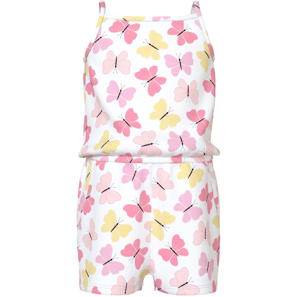 Name It Bright White Pink Butterfly Nmfvigga Rem Dräkt