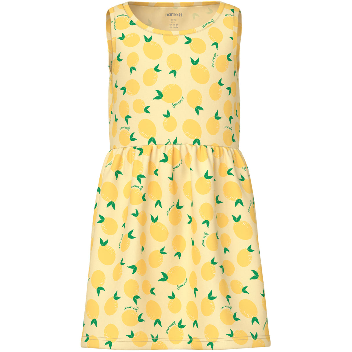 Name It Double Cream Lemons Nmfvineo Tank Klänning