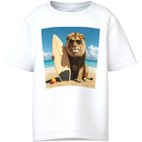 Name It Bright White Lion Nmmvoto Ss Nreg Topp