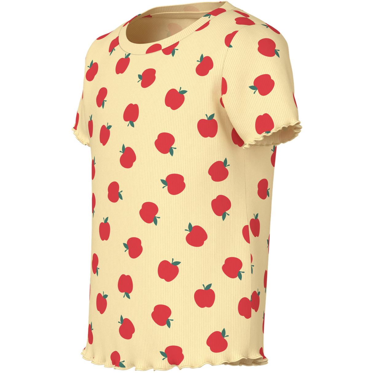 Name It Double Cream Apples Nmfvemma Aop Ss Slim Topp