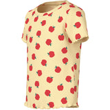 Name It Double Cream Apples Nmfvemma Aop Ss Slim Topp