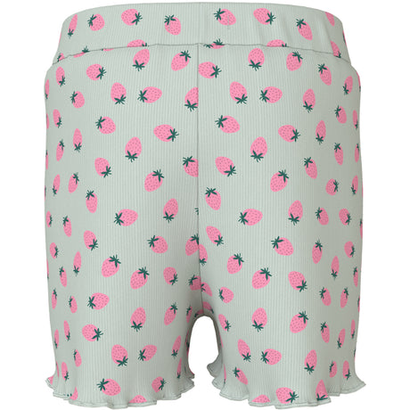 Name It Pale Aqua Strawberries Nmfvemma Aop Shorts