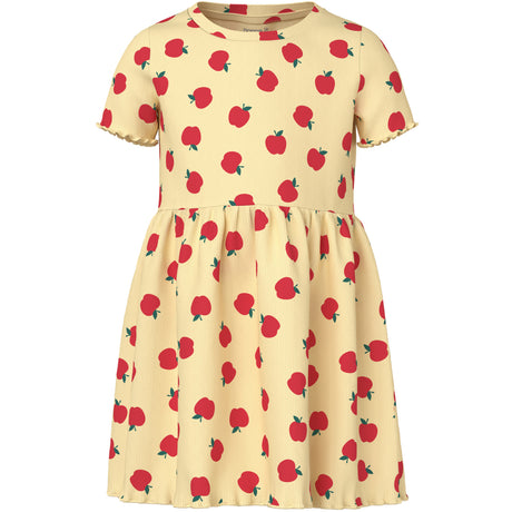 Name It Double Cream Apples Nmfvemma Ss Aop Klänning