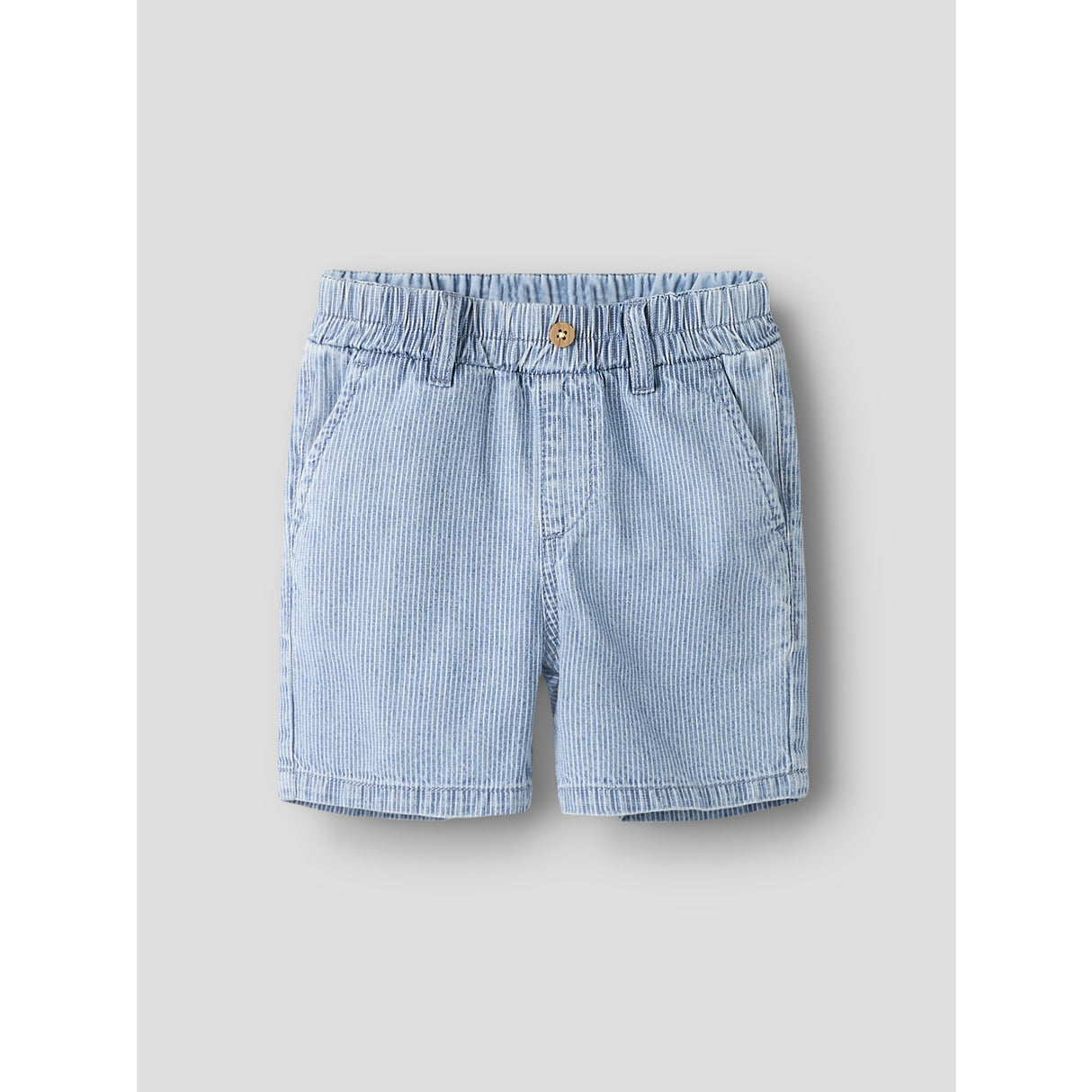 Name It Light Blue Denim Nmmryan Jog Stripe Dnm L Shorts 1910-Ip