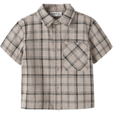 Name It Chateau Gray Check Nmmhowie Ss Nreg Skjorta Box