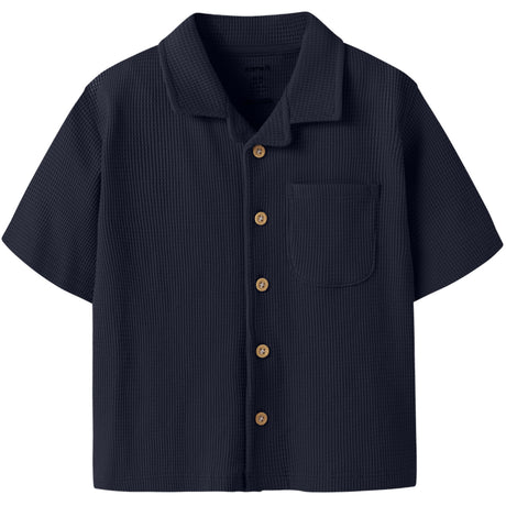 Name It Navy Blazer Nmmharve Ss Nreg Skjorta