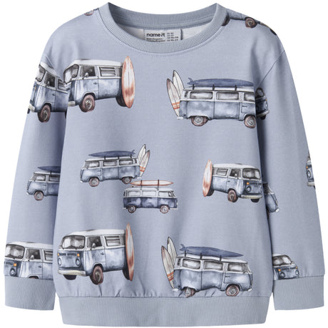 Name It Blue Fog Nmmjaxon Nreg Sweat Unb