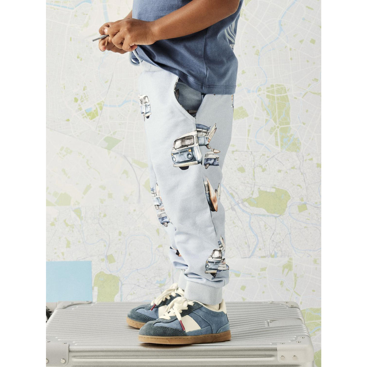 Name It Blue Fog Nmmjaxon Nreg Sweat Byxor Unb
