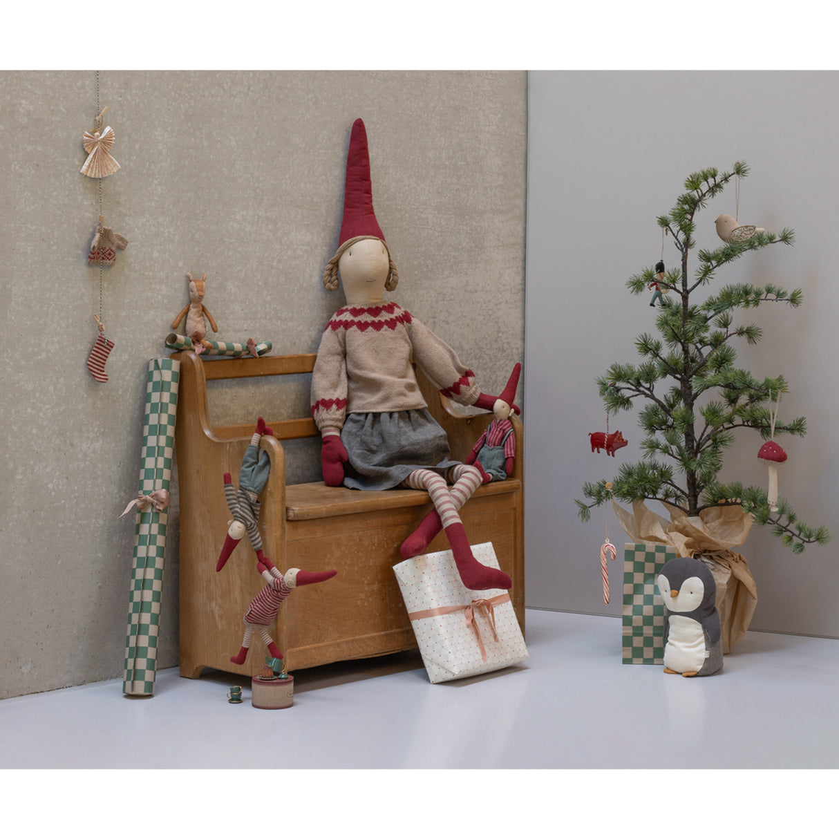 Maileg Pixy, Størrelse 6 - Pige - Kjol Och Strikket Sweater