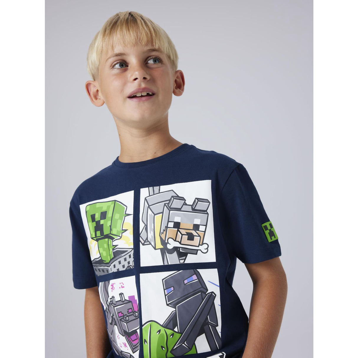 Name It Navy Blazer Nkmmykin Minecraft Ss Nreg Topp Box Bfu