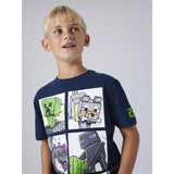 Name It Navy Blazer Nkmmykin Minecraft Ss Nreg Topp Box Bfu