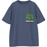 Name It Vintage Indigo Nkmasant Minecraft Ss Nreg Topp Bfu