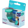 Sistema Ocean Blue & Minty Teal To Go Dressing Opbevaringsbøtter 35 Ml 4-Pack