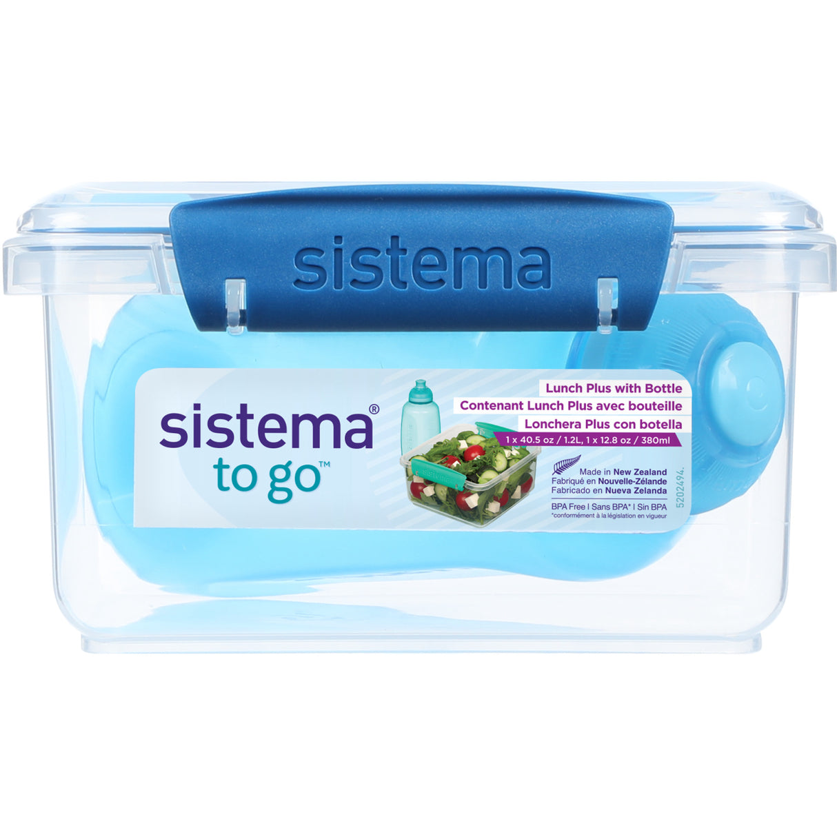 Sistema Ocean Blue 1.2L Lunch Plus Matlåda Med Itsy Flaska 380 Ml