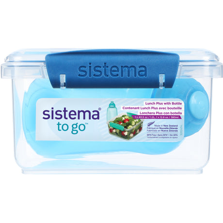 Sistema Ocean Blue 1.2L Lunch Plus Matlåda Med Itsy Flaska 380 Ml