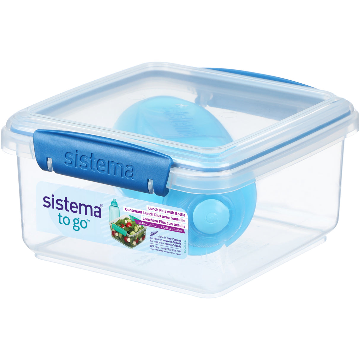 Sistema Ocean Blue 1.2L Lunch Plus Matlåda Med Itsy Flaska 380 Ml