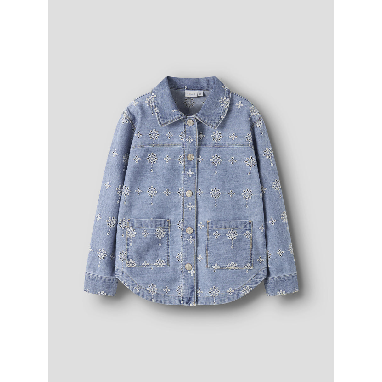 Name It Light Blue Denim Anglaise Nkfharper Dnm Anglaise Jacka 1026-Ov H