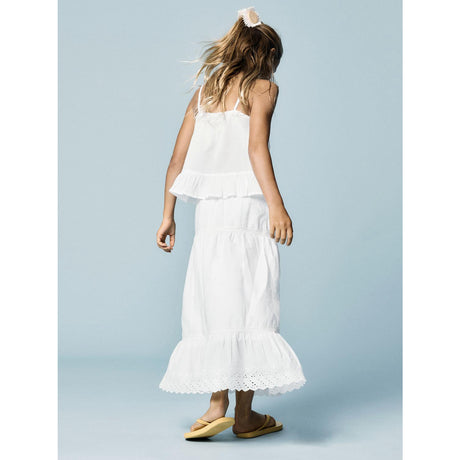 Name It Bright White Nkfhermala Long Kjol