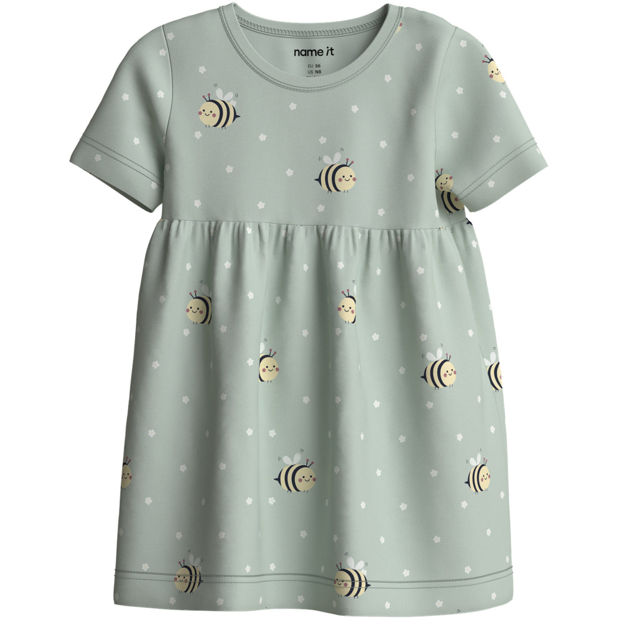 Name It Pale Aqua Bee Nbfvandora Ss Klänning Box