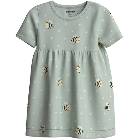 Name It Pale Aqua Bee Nbfvandora Ss Klänning Box