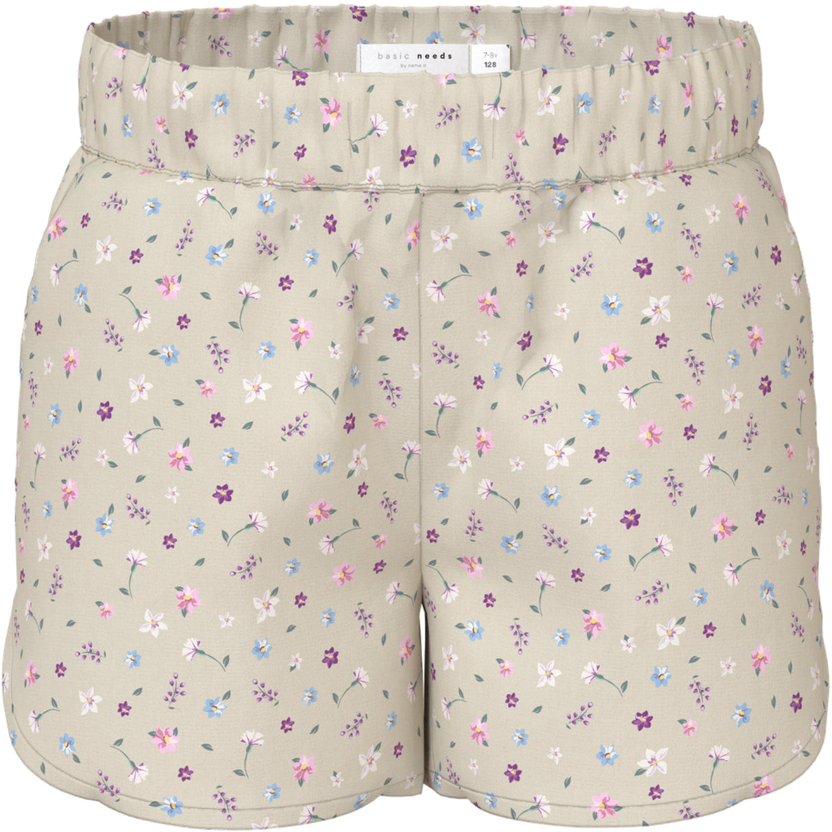 Name It Almond Milk Cute Flowers Nkfvinaya Shorts Ffff Noos
