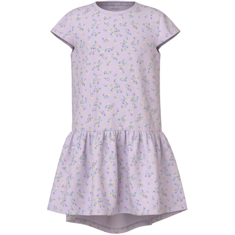 Name It Lavender Fog Little Flower Nkfvigga Capsl Klänning