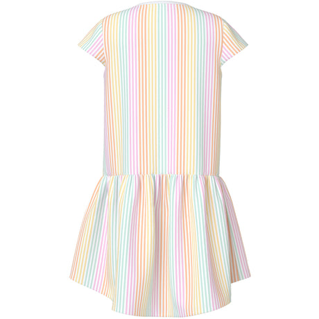 Name It Bright White Cool Stripe Nkfvigga Capsl Klänning