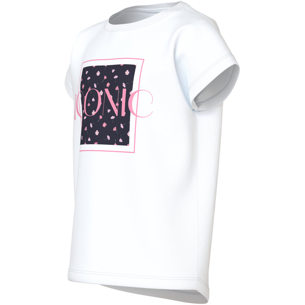 Name It Bright White Florals Nkfvigea Capsl Topp