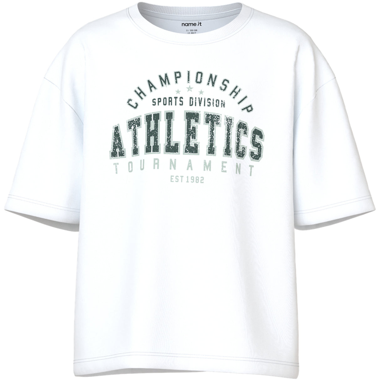 Name It Bright White Championship Nkmvalix Ss Rlx Topp