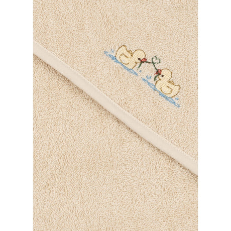 Konges Sløjd Antique White Figo Baby Handduk GOTS