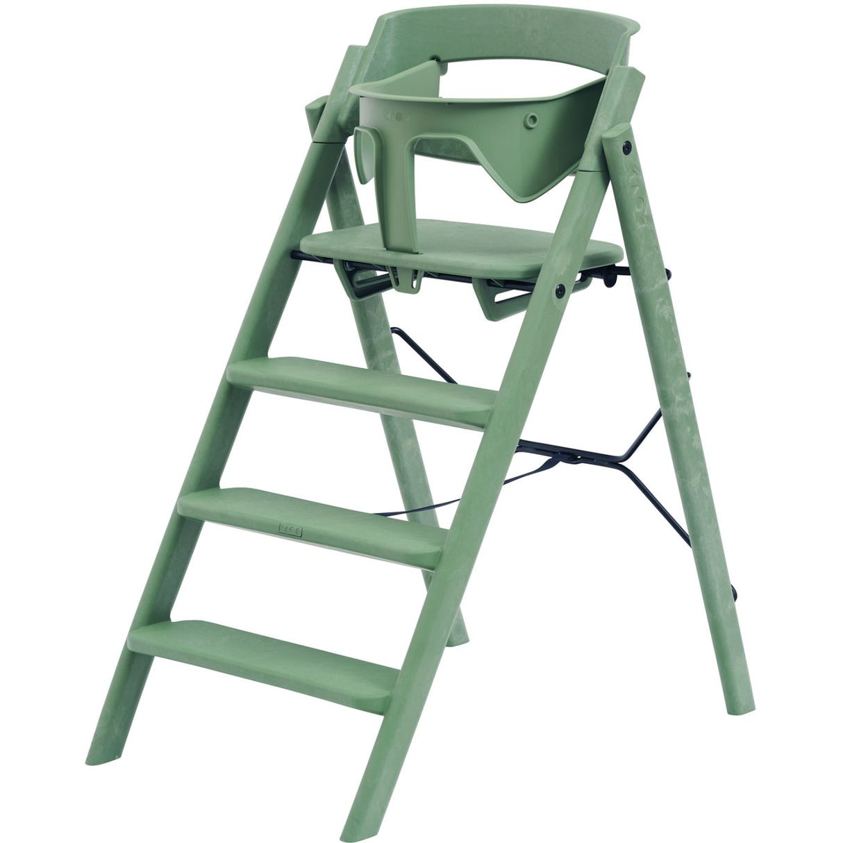 KAOS Mineral Green Klapp High Stol Recycled Med KLAPP® Safety Rail & Tray Bundle