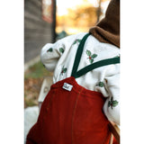 Silly Silas Maple Leaf With Dark Forest Green Footed Strumpbyxar Christmas Edition