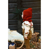 Silly Silas Acorn Brown With Maple Leaf Footed Strumpbyxar Christmas Edition