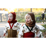 Silly Silas Maple Leaf With Dark Forest Green Footed Strumpbyxar Christmas Edition