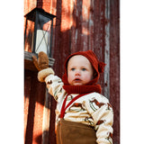 Silly Silas Acorn Brown With Maple Leaf Footed Strumpbyxar Christmas Edition