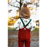 Silly Silas Maple Leaf With Dark Forest Green Footed Strumpbyxar Christmas Edition