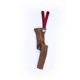 Silly Silas Acorn Brown With Maple Leaf Footless Strumpbyxar Christmas Edition