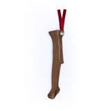 Silly Silas Acorn Brown With Maple Leaf Footed Strumpbyxar Christmas Edition