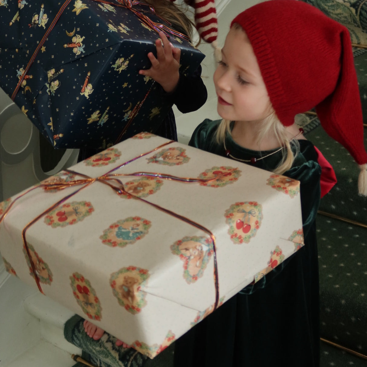 Konges Sløjd Christmas Red Christmas Stickad Mössa