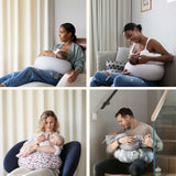 bbhugme Grey/Melange Nursing Kudde