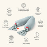 bbhugme Eucalyptus/Coral Pregnancy Kudde