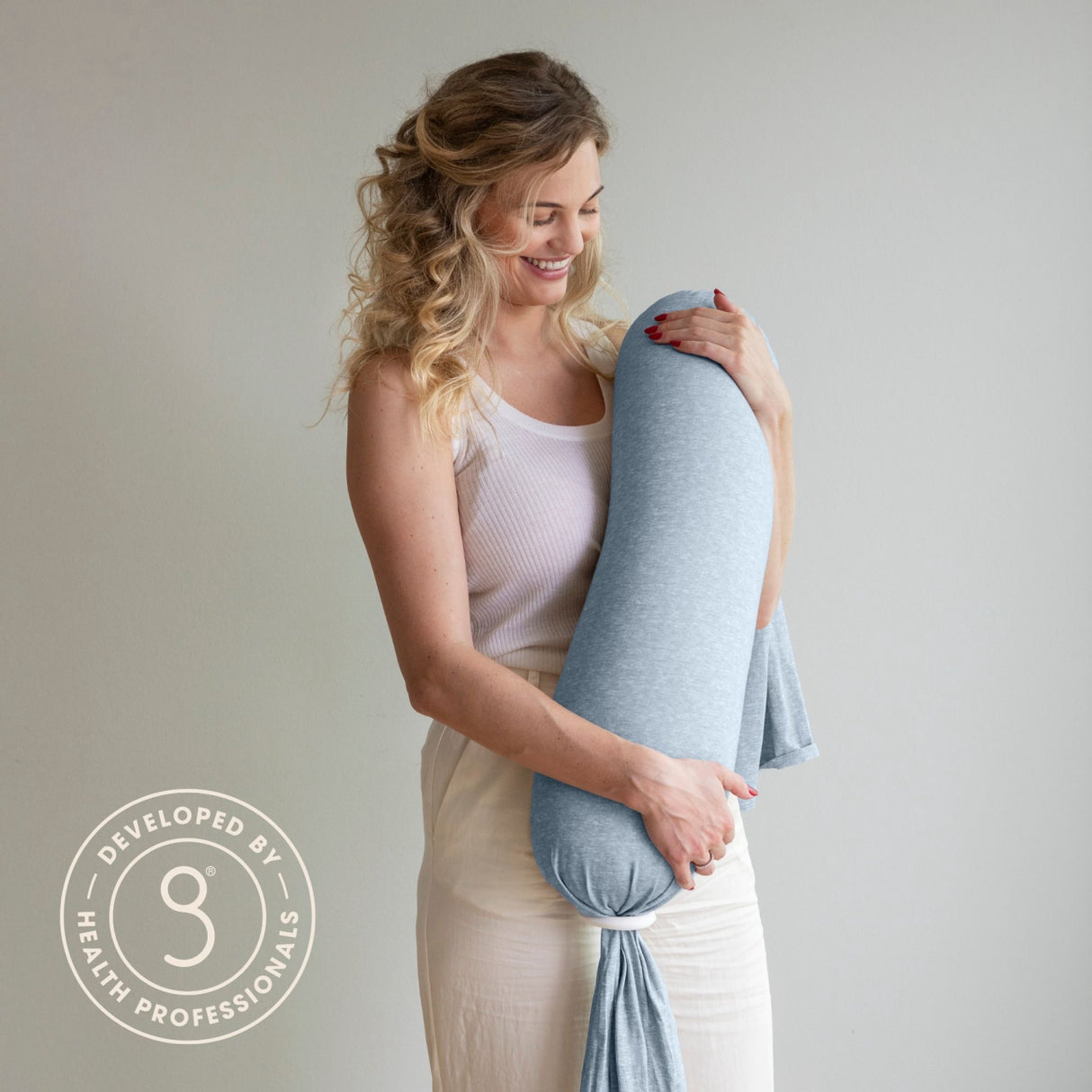 bbhugme Blue/Melange Nursing Kudde