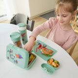 Koziol Organic Sage Green Lunch Box Med Separation Skål Candy L Rex
