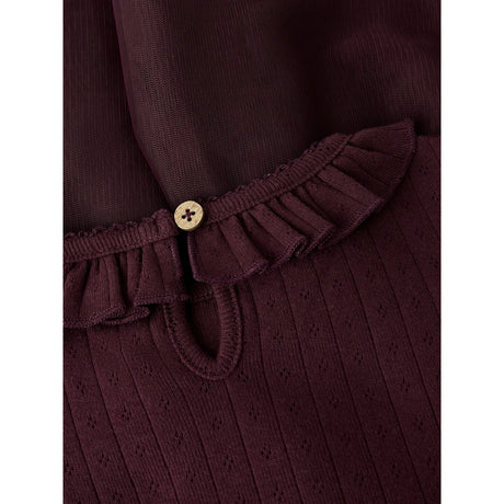 Lil'Atelier Catawba Grape Nmfsolange Ls Tyll Klänning Lil