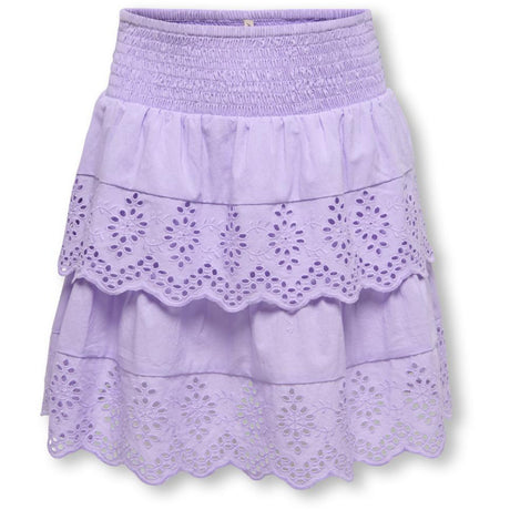 kids ONLY Lilac Breeze Koglou Life Emb Layered Kjol Wvn