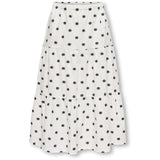 kids ONLY Cloud Dancer Black Dots Kogsweta Long Kjol Wvn