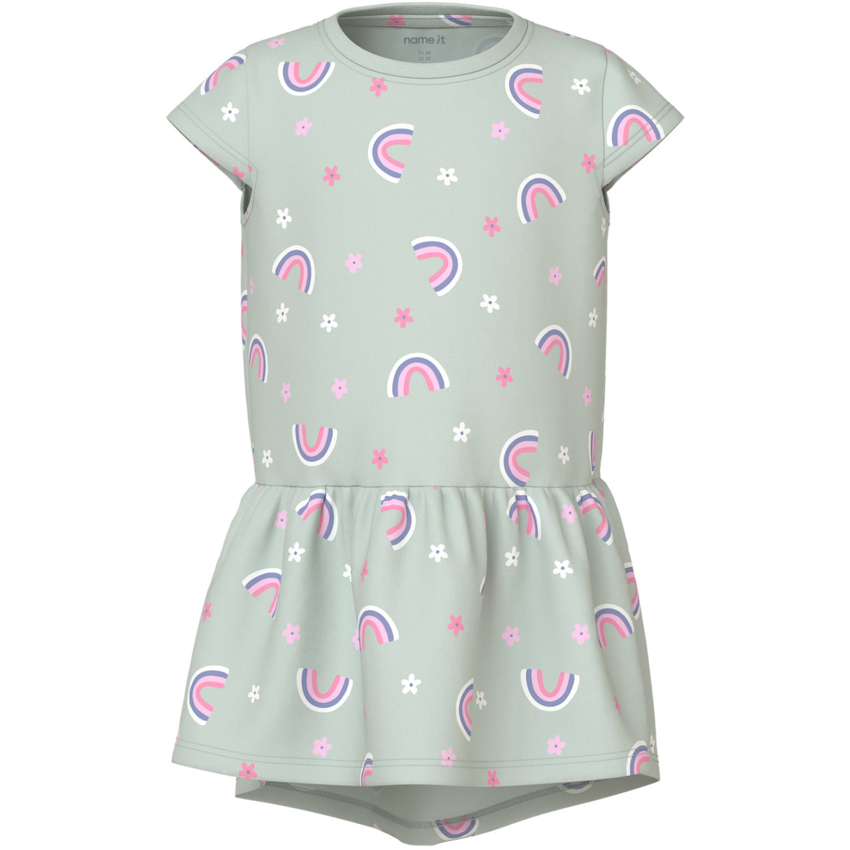 Name It Pale Aqua Rainbow Nmfvigga Capsl Klänning F1 Noos